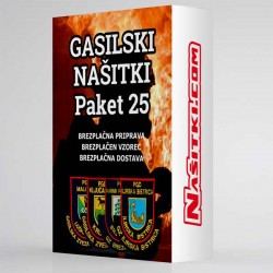 Gasilski našitki - paket 25