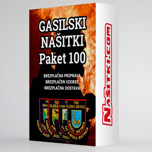 Gasilski našitki - paket 100