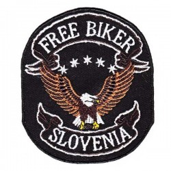 Našitek Orel Free biker Slovenija mali