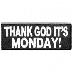 Našitek Thank God it's monday