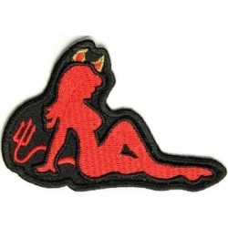 Našitek ženska hudič